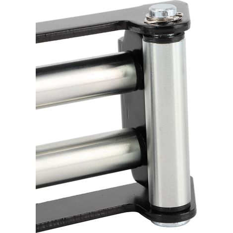 Guide-câble à rouleaux robuste pour treuil, galvanisé, entraxe de 110 mm (4,3 po), construction solide (1/5)