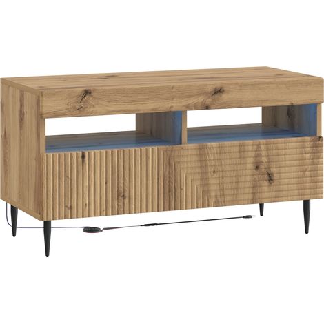 LED-TV-Schrank Artisan-Eiche Holzwerkstoff vidaXL (1/5)