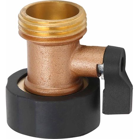 Raccord de robinet à passage direct G3/4 femelle, filetage cuivre, connecteur d'arrosage pour tuyau de jardin (1/5)