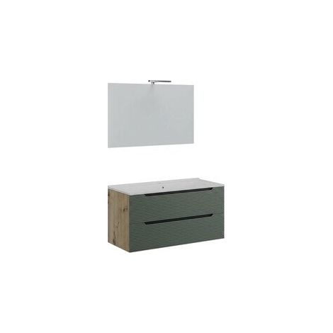 MOBILE BAGNO COMFORT 2C DOGATO 100 ROV/VERDE SAL