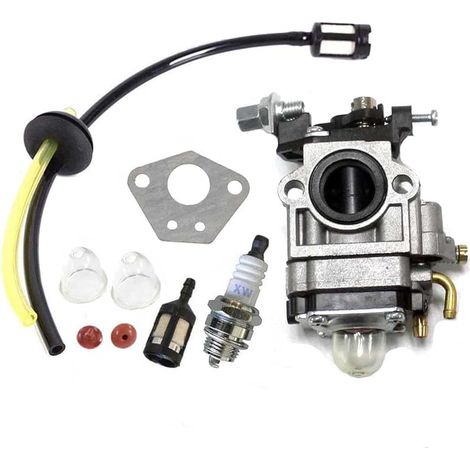 Carburateur et Joint + Tuyau + Bougie d'allumage pour Débroussailleuse Multifonctions 5en1 52cc 49cc 43cc (1/5)