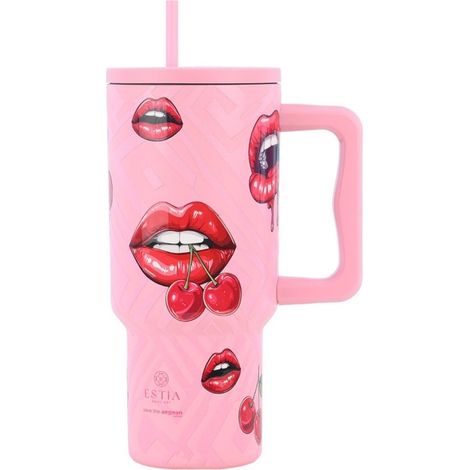Taza térmica Blush Pop de 900 ml con pajita (1/4)