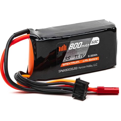 11,1 V 800 mAh 3S 50C Batteria LiPo: JST (1/2)