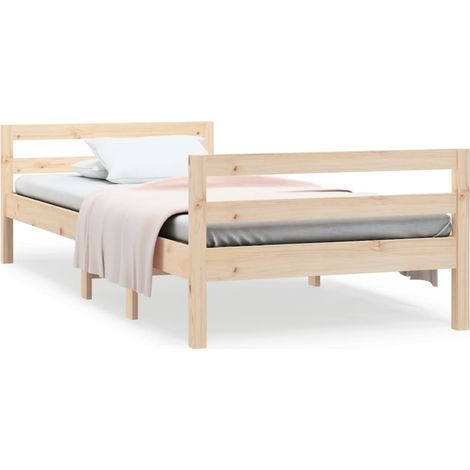 Maison Exclusive - Giroletto senza Materasso 90x200 cm in Legno Massello di Pino (1/5)