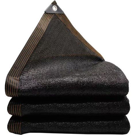 Filet D'Ombrage - 3 m x 3 m - Noir - Polyéthylène Haute Densité - Pour Jardin Serre Patio Balcon - 1 Pièce (1/5)