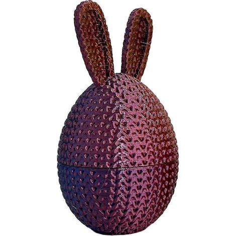 Œuf de Pâques imprimé en 3D (1 pièce, néon) Œuf de Pâques pré-rempli avec lapin à l'intérieur Panier de Pâques (1/5)