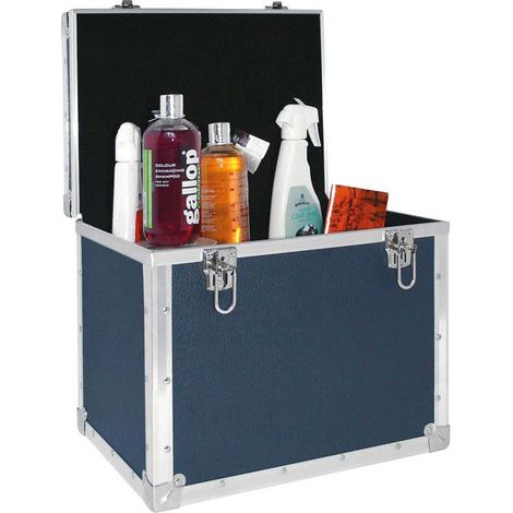 Baule beuty case da concorso in laminato plastico coordinato ai bauli Sartore: Baule nero