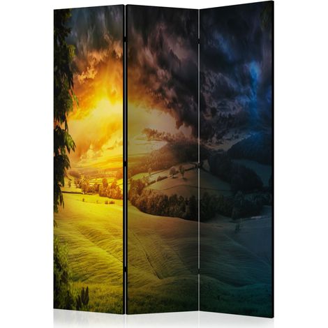 Paravento - Twilight over the Valley [Room Dividers] - 135x172 (1/4)