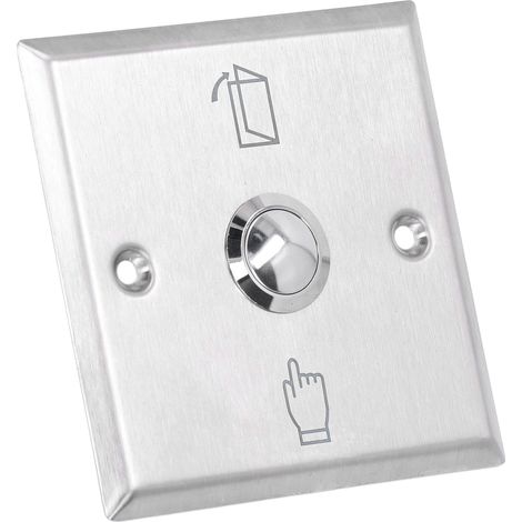 Bouton de sortie, interrupteur d'ouverture de porte en acier inoxydable pour système de contrôle d'accès. (1/5)