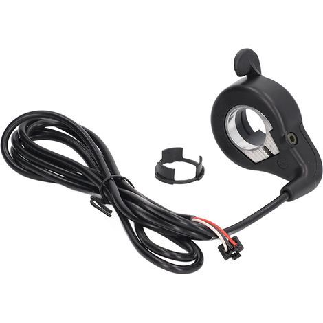 Accélérateur Pouce Vélo Électrique, Manette Gaz Robuste en ABS/Métal, Connexion SM, Compatible 24V-72V, Installation Facile (1/5)