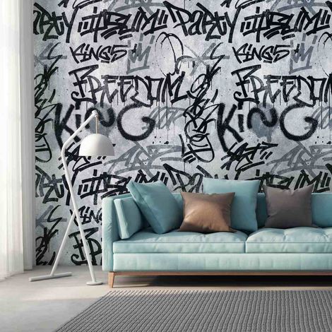 A.S. Creation Fototapete Livingwalls The Wall 382511 Ein Motiv pro Rolle 1.59 x 2.80 m Betonoptik Grau (1/3)
