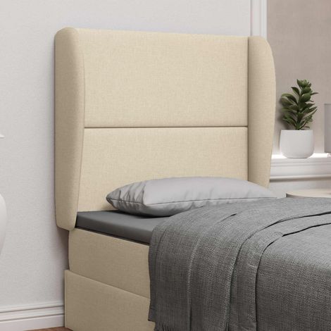 Kopfteil Ohr Creme 80 x 23 x 6 cm Stoff