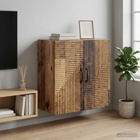 vidaXL Mobiletto a muro Legno antico 59 x 31 x 60 cm (1/5)