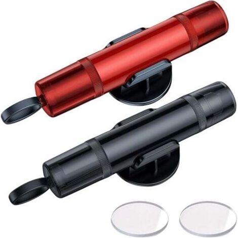 2 Pièces Marteau de Sécurité pour Voiture, Safe Pro X avec morceaux de verre et supports, 2-en-1 Marteau Brise Vitre Voiture et Coupe Ceinture, Nouveau Marteau d'urgence pour Voiture pour Sauver Vies (1/5)