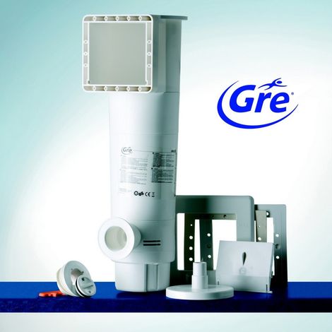 GRE – Filtre à cartouche piscine AR125 – Débit 3800 l/h – Surface filtration 1,27 m² – Vitesse filtration 3 m³/m²/h – 12V 70W (1/9)