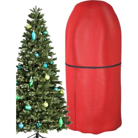 Aufbewahrungstasche für Weihnachtsbäume, Schutzhülle für künstliche Bäume, Aufbewahrungsbox mit Reißverschluss für die Feiertage  Vertikale Schrankorganisationslösung