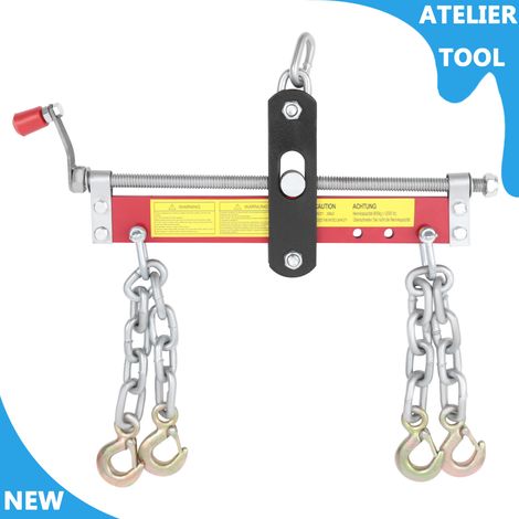 ATELIER 900 kg/1984 lbs équilibrateur moteur moteur nivelateur avec poignée réglable 4x chaînes de soutien (1/5)