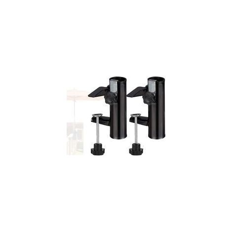 Lot de 2 pinces pour parasol, support pour parasol de terrasse, support pour parasol de qualité supérieure, clip fixe pour plage, cour, balcon, chaise avec pince (1/5)