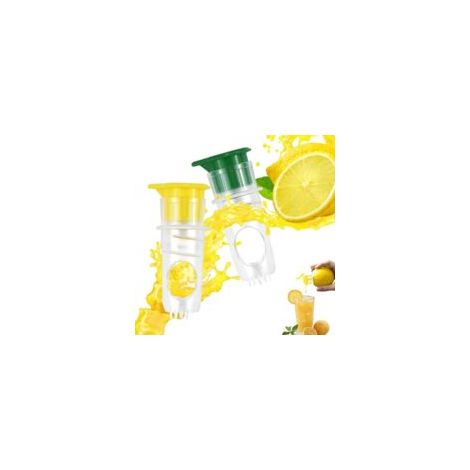 Presse-citrons, presse-agrumes manuel avec couvercle à vis, presse-citron vert, presse-citron, presse-agrumes pour oranges, citrons et autres agrumes, lot de 2 (1/5)