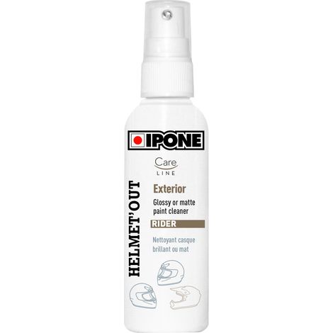 Spray limpiador para cascos Ipone Careline de 100 ml para la carcasa exterior.
