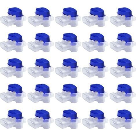Set de Connecteurs de Câbles pour Robot Tondeuse - 50 Raccords Remplis de Gel pour Étendre ou Réparer Fil Electrique Bas Voltage Tondeuse Automatique - Étanches, Sûrs, Dénudage Inutile