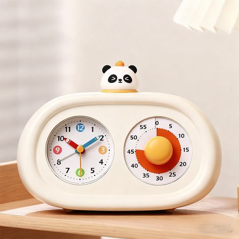 Réveil numérique et minuteur visuel 2-en-1 doté d'un écran LCD, d'une alarme puissante et de fonctionnalités multifonctions de gestion du temps. (1/5)