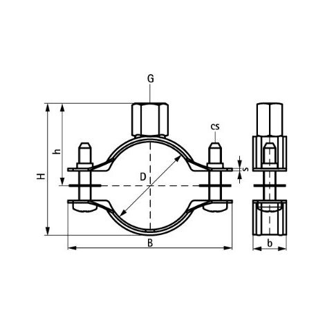 Abrazaderas 2S Clamp (M8/10) - WALRAVEN Medidas: 40-43 mm