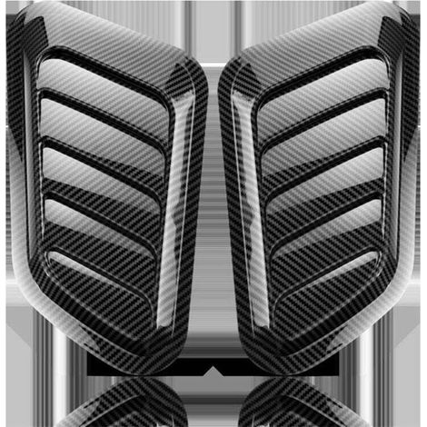 Capot D'admission D'air Universel, 2 Pièces, Couvercle De Ventilation, Décoration De Capot De Voiture, Couvercle De Moteur De Turbine D'admission D'air Couvercle D'évent Capot (1/4)