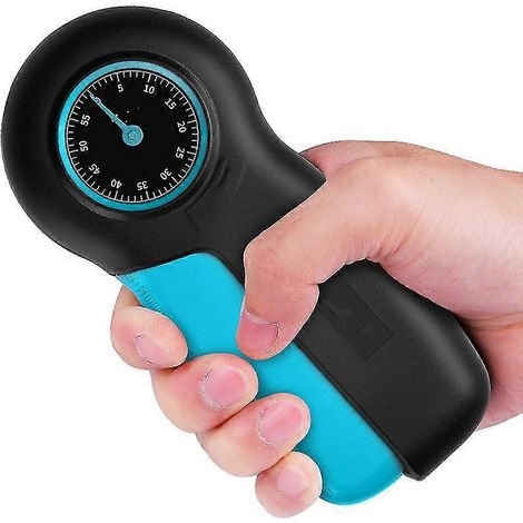 Dynamomètre manuel pour l'entraînement des mains, le renforcement musculaire, poignée en forme de pointeur (1 pièce - bleu) (1/5)