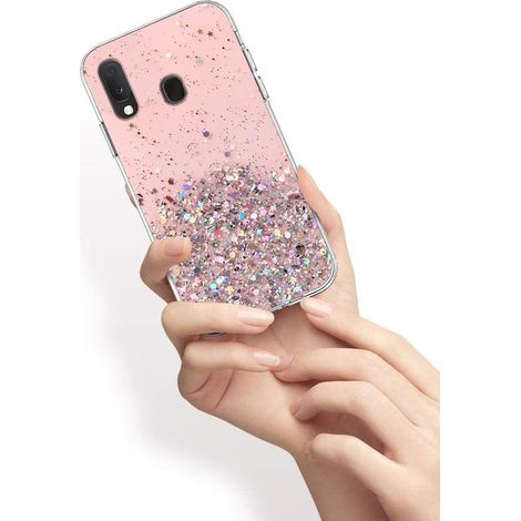 Funda para Samsung Galaxy A20E, brillante, rosa (1/3)