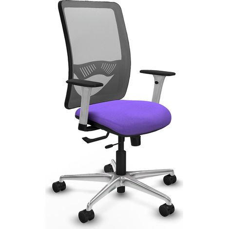 Chaise de bureau piqueras y crespo Zulema blanc mousse découpée (1/2)