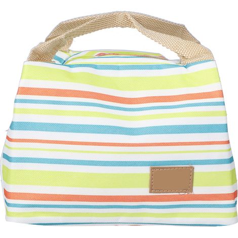Lot de 3 sacs à lunch isothermes en toile et aluminium, type bento, parfaits pour les pique-niques et le camping en plein air. (1/5)
