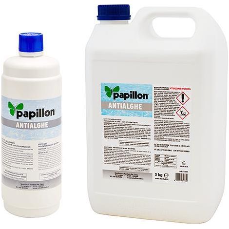 ALGHICIDA ANTIALGHE LIQUIDO PER PISCINA EFFETTO AZZURRANTE 5KG PAPILLON