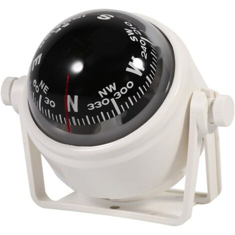 Boussole Multifonction Réglable Compas de Navigation Voyage Support Tableau de Bord pour Voiture Mer Marin Bateaux (1/5)