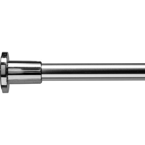 Croydex Self Supporting Telescopic Shower Curtain Rod 1100mm to 2600mm Chrome (1/4)
