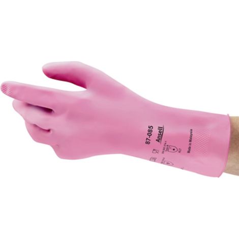 Ansell 87085075 AlphaTec® Baumwollvelour Chemiekalienhandschuh Größe (Handschuhe): 8 EN 388:2016, EN