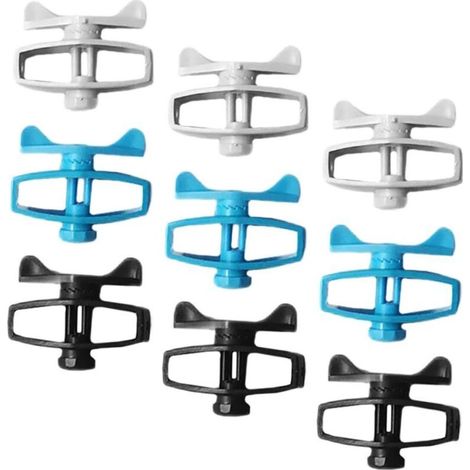 Kit de 9 Pièces Tendeur de Clôture Portable avec Piquets de Terre, Installation Rapide pour Panneaux Solaires, Idéal pour l'Extérieur