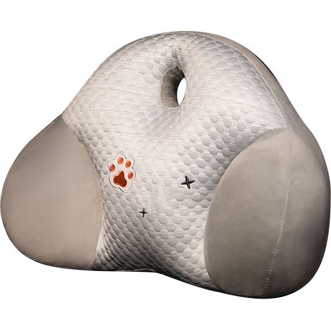 Coussin de dossier de chaise, oreiller lombaire d'été, coussin de taille à motif patte de chat, pour canapé, chambre, bureau, voiture