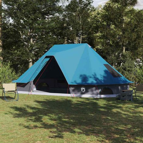 vidaXL Tipi Tent 10-Person Blue Taffeta (1/5)