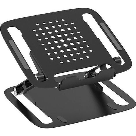 Support tablette aluminium réglable, refroidissant et antidérapant pour ordinateur portable, support de bureau ergonomique. (89 caractères) (1/4)