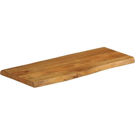 Maison Exclusive - Tischplatte mit Baumkante 80x40x2,5 cm Massivh