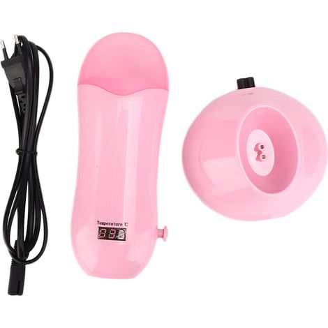 Réchauffeur de cire dépilatoire réglable en température, appareil d'épilation électrique rose, fiche UE 220V (1/5)