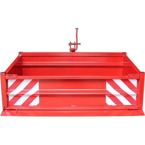 Heckcontainer Heckmulde Kippmulde Mulde Kippcontainer 1500 S / K1 n rot 160cm (1/4)