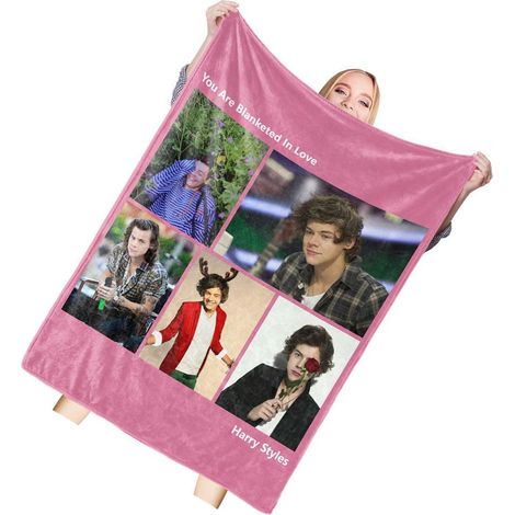 Personalisierte Harry Styles Sternendecke, 120 x 150 cm – Weiche, dekorative Decke für Wohnzimmer, Schlafzimmer oder Sofa (1/3)