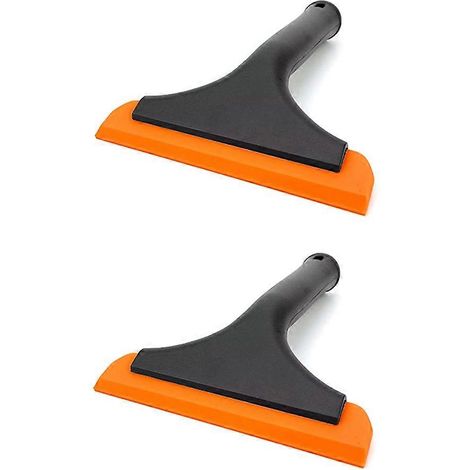 Raclette flexible pour vitres de douche, pare-brise de voiture, fenêtre, miroir, porte vitrée (noir) (1/5)