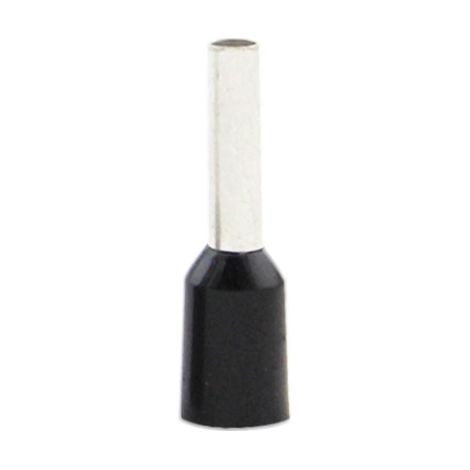 Punteras aisladas sección 1,5mm  Negra 50 uds