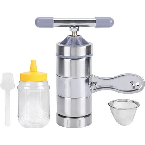 Extracteur de Miel, Mini-extracteur de Miel Portable en Acier Inoxydable, Machine Manuelle de Pressage de Miel, Outil D\'apiculture, Outil de Presse-Miel Portatif