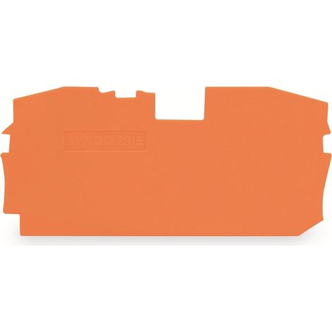 WAGO Abschluss- und Zwischenplatte, 2016-1292, orange