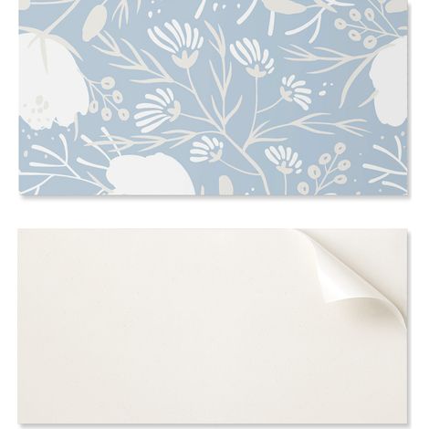 Panel de vinilo autoadhesivo con estampado para sal贸n, 100x50 cm. Estampado floral en el fondo.