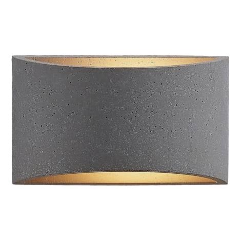 [NEUWERTIG] Lindby Edvin Wandleuchte Wandlampe Wandlicht Lampe Leuchte G9 Aus Beton Halbrund B-Ware